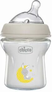 Chicco BIBERÓN VIDRIO NATURAL FEELING FLUJO NORMAL 0M+ 150ml Blanco