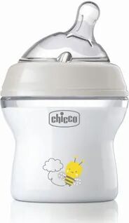 Chicco BIBERÓN NATURAL FEELING SILICONA FLUJO NORMAL 0M+ BLANCO 150ml Blanco