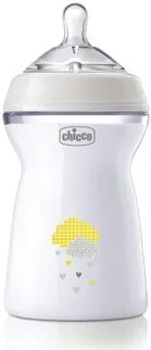 Chicco BIBERÓN NATURAL FEELING SILICONA FLUJO RÁPIDO 6M+ BLANCO 330ml Blanco