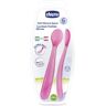 Chicco CUCHARA SILICONA BLANDA 6M+ ROSA 2 Ud Rosa