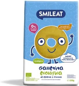 Smileat GALLETITAS ECOLÓGICAS DE ESPELTA Y MANZANA 220g