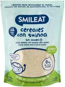 Smileat PAPILLA ECOLÓGICA CEREALES SIN GLUTEN CON QUINOA +4M 200g