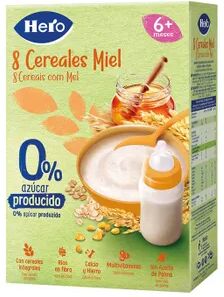 Hero Baby Pedialac PEDIALAC PAPILLA 8 CEREALES CON MIEL 340g