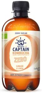 Captain Kombucha Té Kombucha Bio-Zero Ginger Lemon 1000 ml Limón-Jengibre