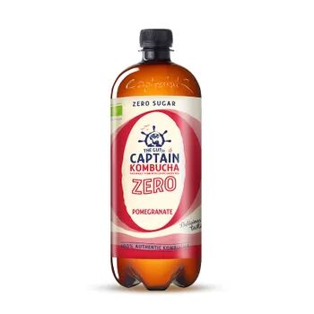 Captain Kombucha Té Kombucha Bio-Zero Pomegranate 1000 ml Granada