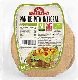 Natursoy PAN DE PITA INTEGRAL BIO 280g