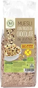 Sol Natural MUESLI DE AVENA CHOCOLATE SIN GLUTEN BIO 425g Chocolate