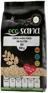 Ecosana COPOS DE AVENA FINOS SIN GLUTEN BIO 500g