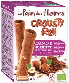 Le Pain Des Fleurs Crousty Roll Cacao Con Relleno De Chocolate Y Avellanas 125g