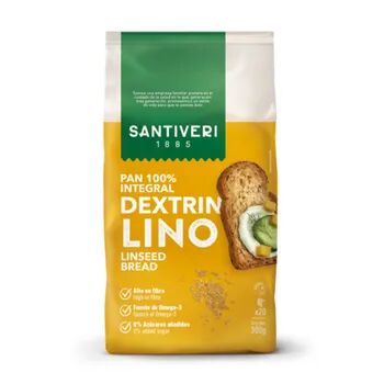 Santiveri Pan Integral Tostado Dextrin Con Semillas De Lino 300g