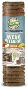 Biocop Galletas Con Copos De Avena Integrales Y Frutas 250g