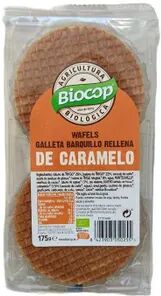 Biocop Wafels Galleta Barquillo Rellena De Caramelo 175g Caramelo