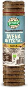 Biocop Galletas Copos De Avena Integral Y Canela 250g Canela