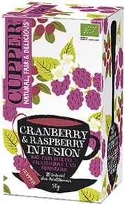 Cupper Infusión Arándano Y Frambuesa Bio 20 Infusiones