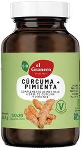 El Granero Integral CÚRCUMA + PIMIENTA BIO 120 Caps