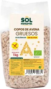 Sol Natural COPOS DE AVENA INTEGRAL GRUESOS SIN GLUTEN BIO 1kg