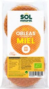 Sol Natural OBLEAS RELLENAS DE MIEL BIO 175g