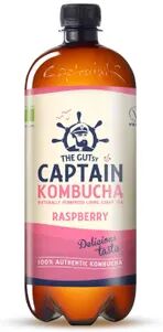 Captain Kombucha Té Kombucha Bio-Orgánico Raspberry 1000 ml Té de Frambuesa