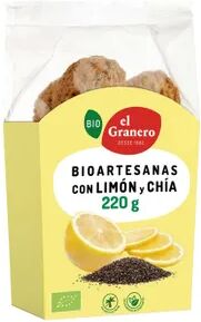 El Granero Integral Galletas Bioartesanas Sabor Limón Con Chía Bio 250g