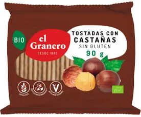 El Granero Integral Tostadas de Castaña Sin Gluten Bio 90g