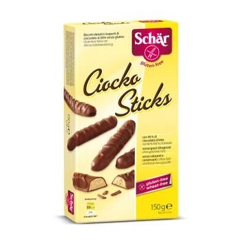 Schar CIOCKO STICKS GALLETAS SIN GLUTEN 150g Chocolate con Leche