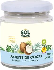 Sol Natural ACEITE DE COCO VIRGEN EXTRA BIO 200ml