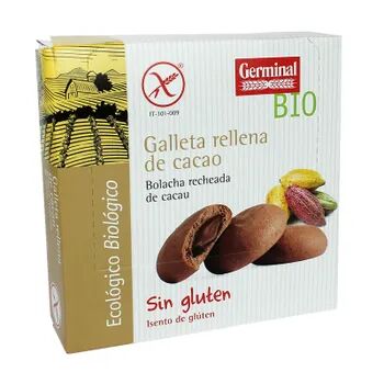 Germinal Eco Bio Galletas Rellenas de Cacao Sin Gluten Bio 200g Cacao