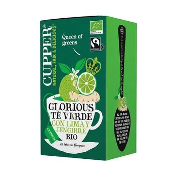 Cupper Green Tea Lime & Ginger Bio 20 Infusiones