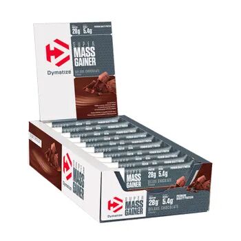 Dymatize Super Mass Gainer Bar 10 Barritas de 90 g Vainilla-Caramelo