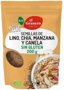 El Granero Integral Vitaseeds Semillas De Lino Molido Con Chía, Manzana Y Canela Bio 200g