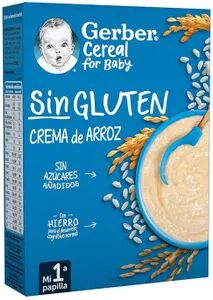 Gerber Crema De Arroz Sin Gluten 250g