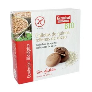 Germinal Eco Bio Galletas Quinoa Rellena de Cacao Sin Gluten Bio 200g Cacao