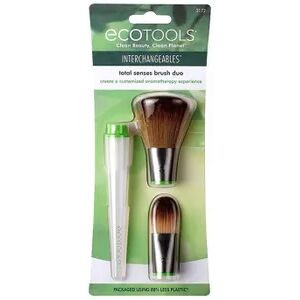 Ecotools Set De Brocha Total Senses 2 Cabezales + Mango