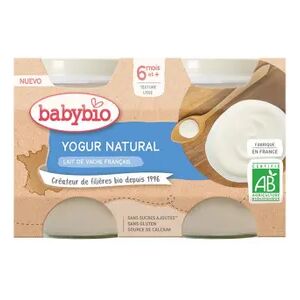 Babybio Yogur Natural 2 Uds 130g