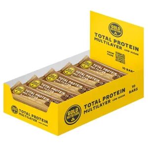 Gold Nutrition Total Protein Multilayer Low Sugar 10 Barritas 60g Zanahoria Canela