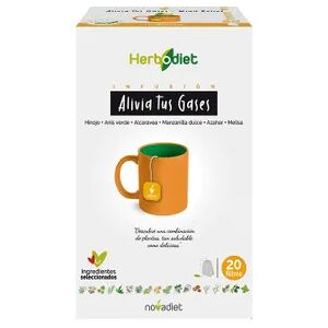 Novadiet HERBODIET ALIVIA TUS GASES 20 Infusiones