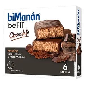 Bimanán BeFit Barritas Chocolate 27g 6 Barritas Chocolate