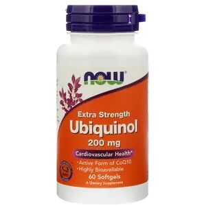 Now Foods Extra Strength Ubiquinol 200 mg 60 Perlas