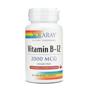 Solaray VITAMINA B12 2000mcg 90 Tabs sublinguales