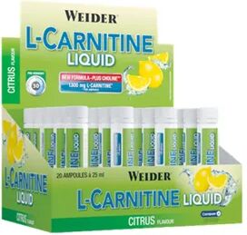 Weider L-CARNITINA LIQUID 20 Viales de 25ml Limón