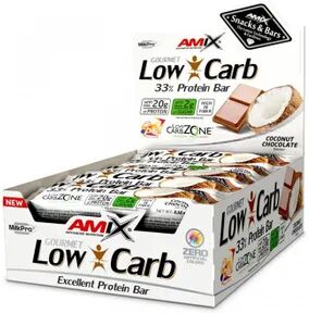 Amix Nutrition GOURMET LOW CARB 33% PROTEIN BAR (BARRITA PROTEICA) 15 Barritas de 60g Piña Colada