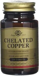 Solgar Chelated Copper 100 Tabs