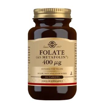 Solgar Folate Metafolin 400 mcg 100 Tabs