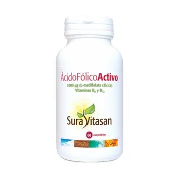 Sura Vitasan Ácido Fólico Activo 1000 mcg 60 Tabs