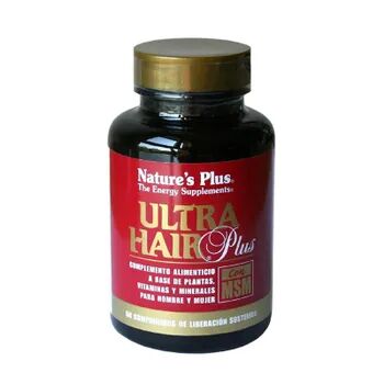 Natures Plus Ultra Hair Plus Con MSM 60 Tabs