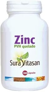 Sura Vitasan Zinc PVH Quelado 100 VCaps