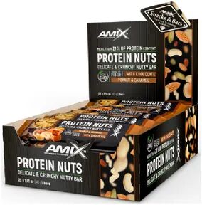 Amix Nutrition PROTEIN NUTS BAR 25 Barritas de 40g Almendra-Semilla de Calabaza