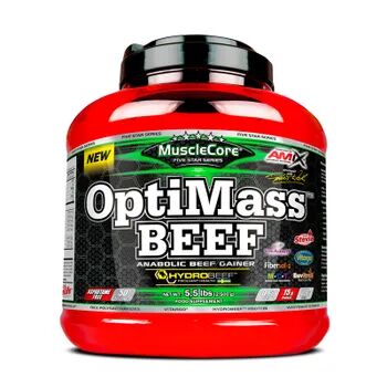 Amix Nutrition OPTIMASS BEEF GAINER 2500g Chocolate Doble