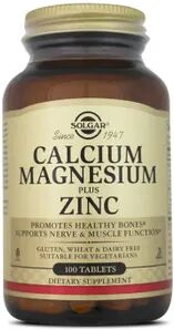 Solgar CALCIUM MAGNESIUM PLUS ZINC 100 Tabs