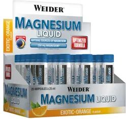 Weider Magnesium Liquid 20 x 25ml Naranja